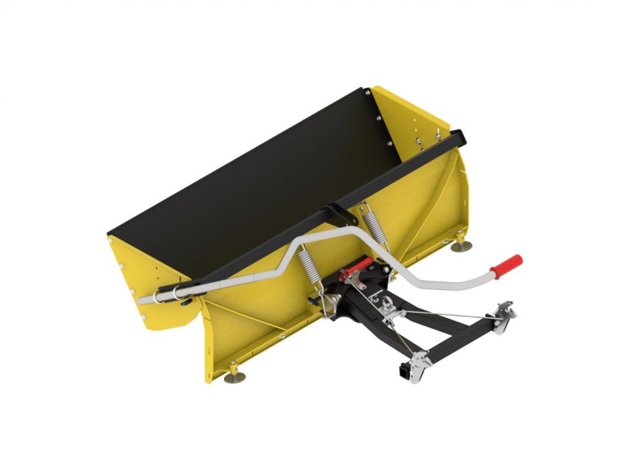 2-in-1 modular plow bucket, plow configuration