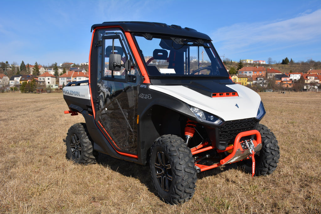 HardCabs full hard cab enclosure installed on a Segway Fugleman UT10