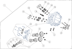 Exploded schematic of Segway AT6 SGW570F Section 6, callout 21 is the exhaust valve