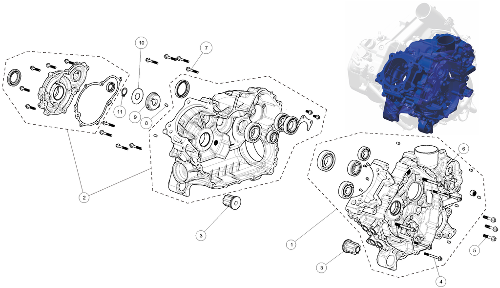 Exploded schematic of Segway AT6 SGW570F Section 7, callout 10 is the respirator cover