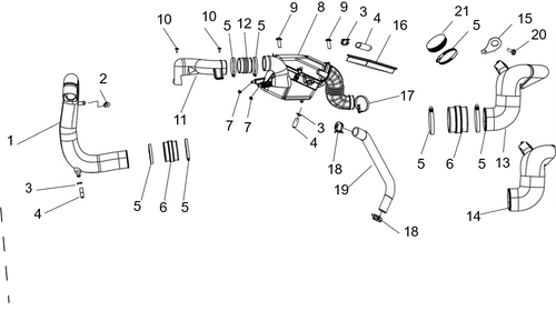 Exploded schematic of Segway AT6 SGW570F Section 20, callout 21 is the rubber plug
