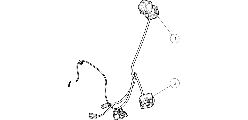 Exploded schematic of Segway AT6 SGW570F Section 21, callout 2 is the left handle switch (epa)