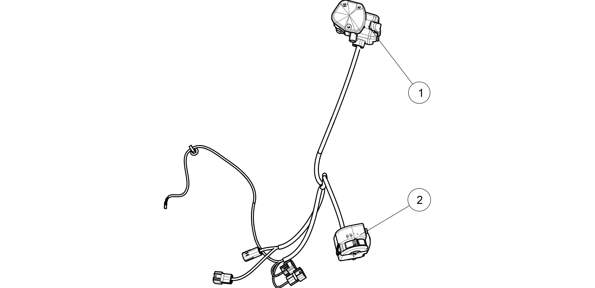 Exploded schematic of Segway AT6 SGW570F Section 21, callout 2 is the left handle switch (epa)