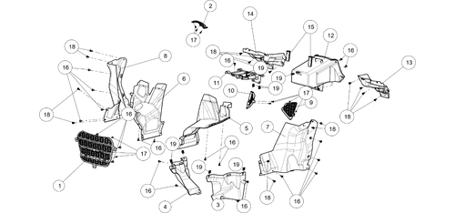 Exploded schematic of Segway AT6 SGW570F Section 34, callout 15 is the back cushion bushing