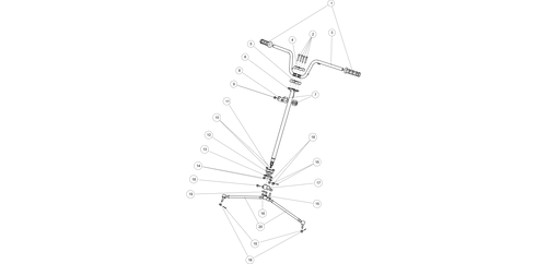 Exploded schematic of Segway AT6 SGW570F Section 37, callout 20 is the steering rod assembly