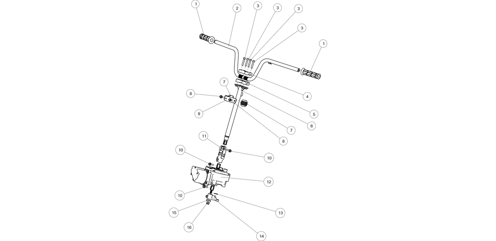 Exploded schematic of Segway AT6 SGW570F Section 38, callout 12 is the eps (ti)