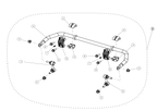 Exploded schematic of Segway AT6 SGW570F Section 39, callout 9 is the rear stabilizer bar assembly