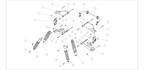 Exploded schematic of Segway AT6 SGW570F Section 40, callout 13 is the black lower weld arm rl assy