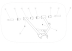 Exploded schematic of Segway AT6 SGW570F Section 45, callout 3-5 is the blue upper weld arm rr