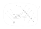 Exploded schematic of Segway AT6 SGW570F Section 50, callout 2-5 is the blue upper weld arm fl