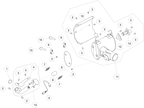 Exploded schematic of Segway AT6 SGW570F Section 56, callout 14 is the front exhaust pipe assy (short vehicle)
