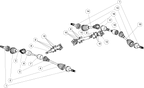 Exploded schematic of Segway AT6 SGW570F Section 67, callout 18 is the inner joint assy (gsp)