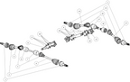 Exploded schematic of Segway AT6 SGW570F Section 71, callout 18 is the clamp (12x75)