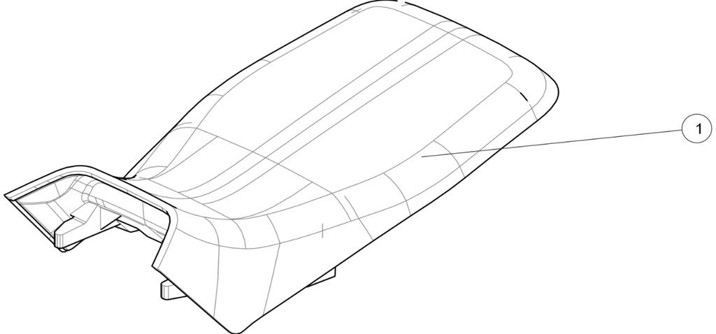 Exploded schematic of Segway AT6 SGW570F Section 76, callout 1 is the cushion ass (short vehicle)