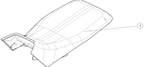 Exploded schematic of Segway AT6 SGW570F Section 76, callout 1 is the cushion ass (short vehicle)