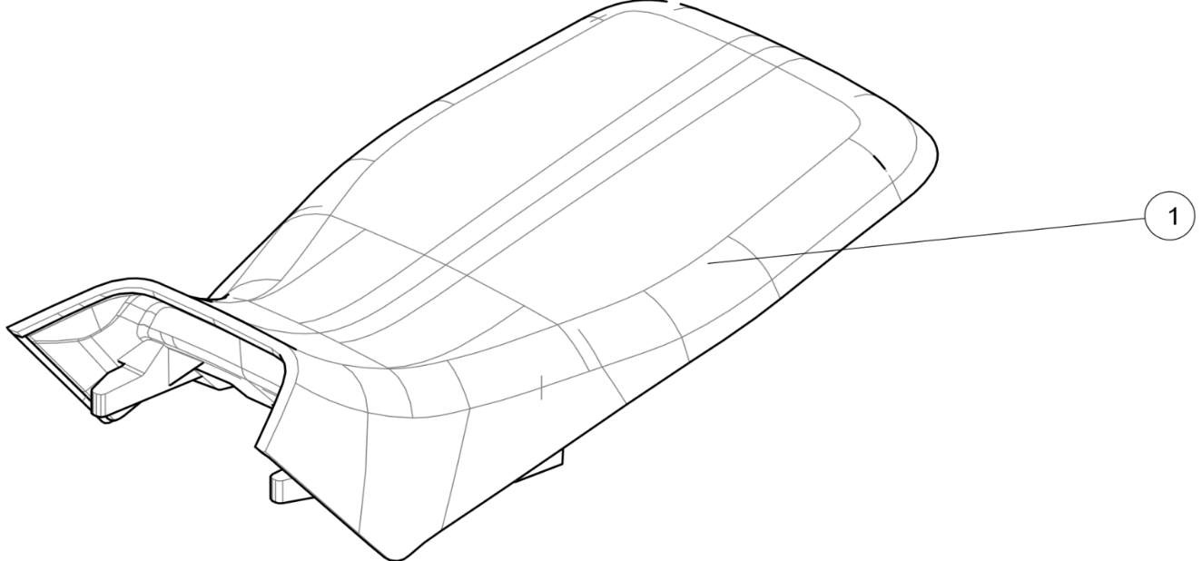 Exploded schematic of Segway AT6 SGW570F Section 76, callout 1 is the cushion ass (short vehicle)