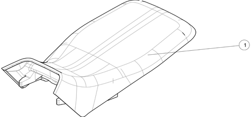Exploded schematic of Segway AT6 SGW570F Section 76, callout 1 is the cushion ass (short vehicle)