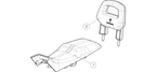 Exploded schematic of Segway AT6 SGW570F Section 77, callout 2 is the backrest
