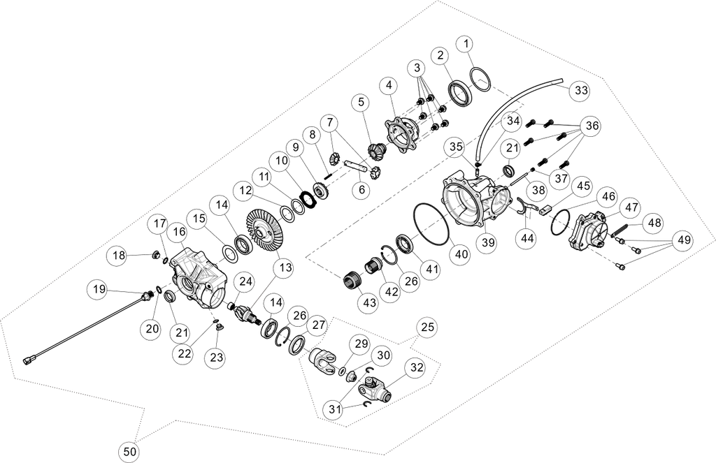 Exploded schematic of Segway AT6 SGW570F Section 79, callout 49 is the bolt m8x20