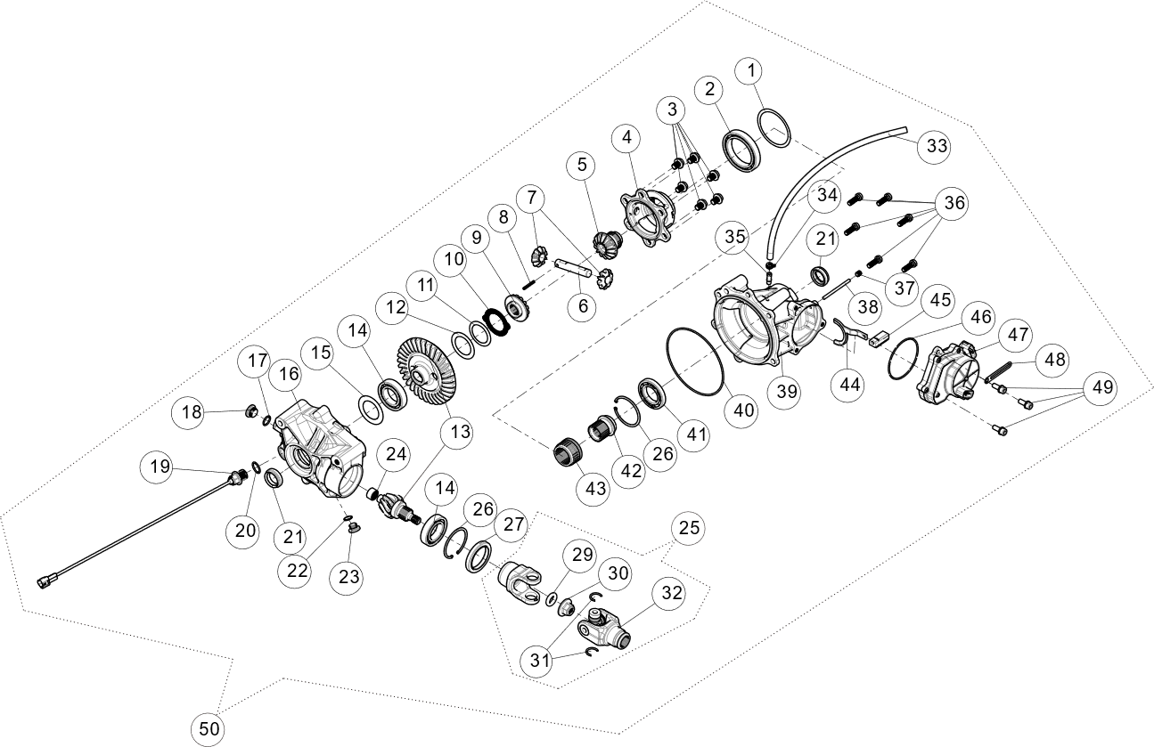 Exploded schematic of Segway AT6 SGW570F Section 79, callout 49 is the bolt m8x20