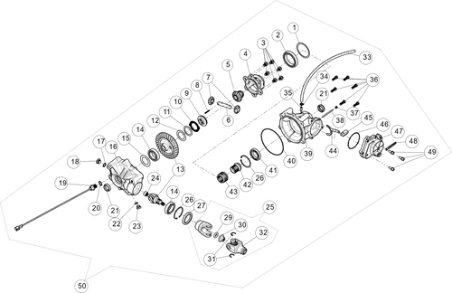Exploded schematic of Segway AT6 SGW570F Section 79, callout 49 is the bolt m8x20