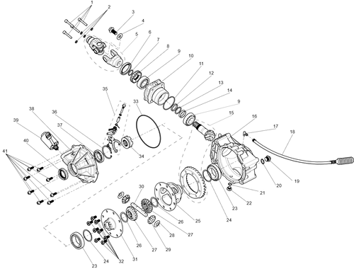 Exploded schematic of Segway AT6 SGW570F Section 84, callout 40 is the o-ring φ35xφ56x8