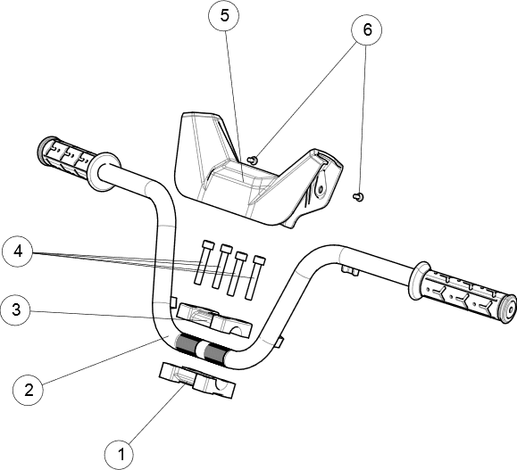 Exploded schematic of Segway AT6 SGW570F Section 88, callout 6 is the cross recessed hexagon bolts m5x8