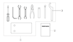 Exploded schematic of Segway AT6 SGW570F Section 92, callout 2 is the owner's manuals (germany lof)