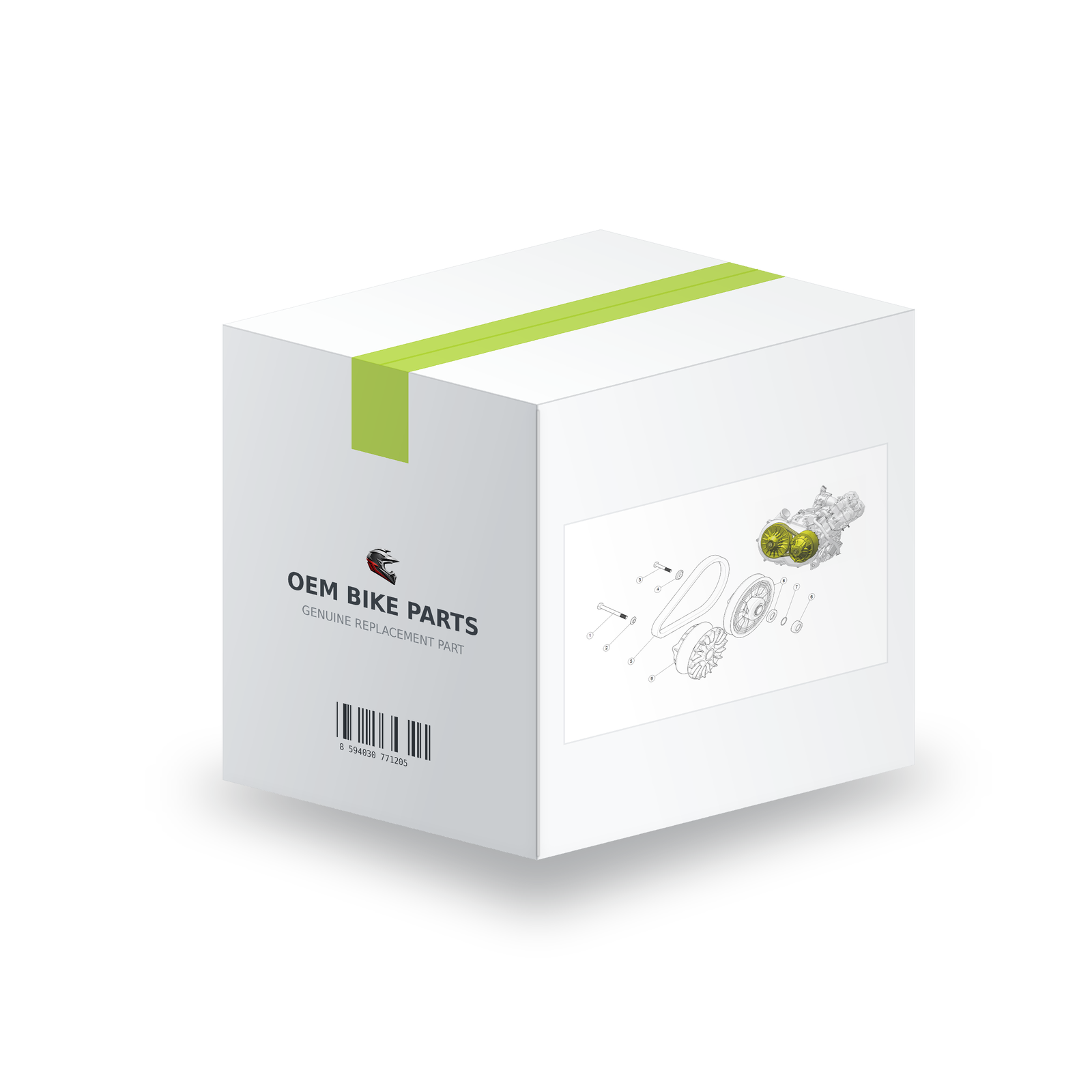 Segway AT6 SGW570F Bolt M12x1.25x142 Cvtech - F01E10005001 in branded OEM Bike Parts packaging box