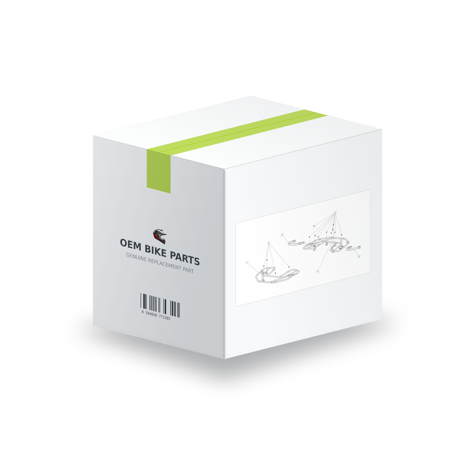 Segway AT6 SGW570F Weld Front Shelf - A03C14000001 in branded OEM Bike Parts packaging box