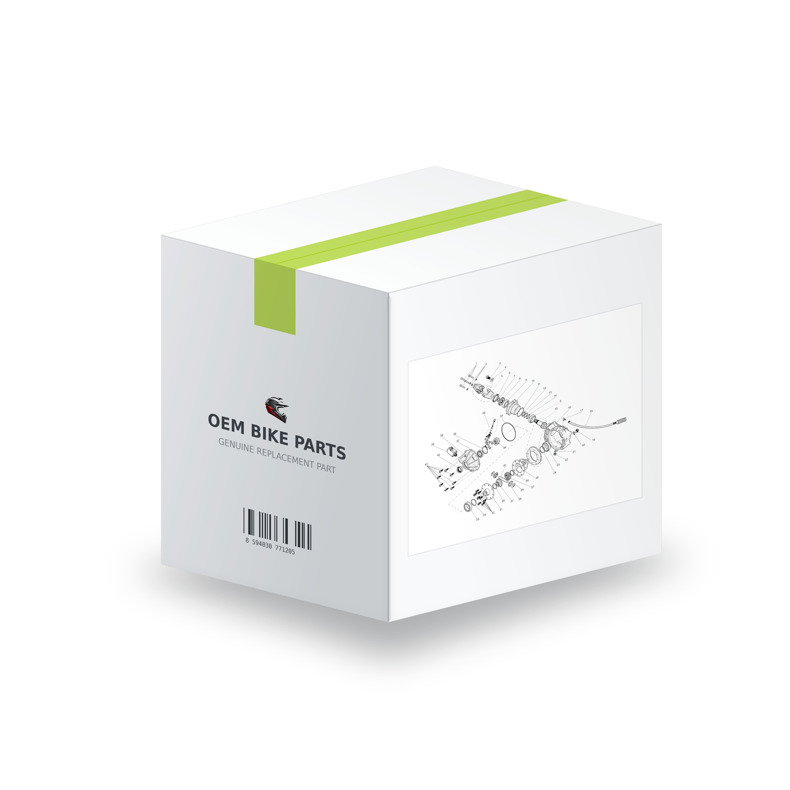 Segway AT6 SGW570F Washer Φ8 - Q02-R401013-000-00 in branded OEM Bike Parts packaging box