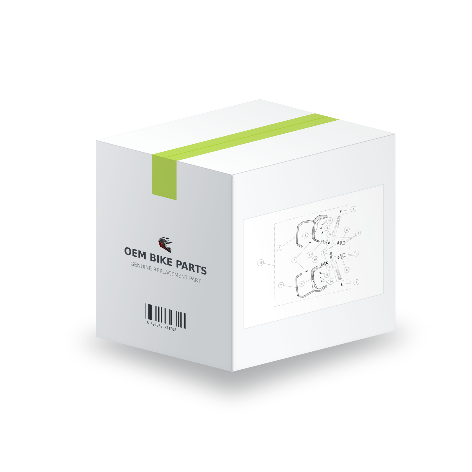Segway AT6 SGW570F Locking Cap Of Right Bracket - A03F16503001 in branded OEM Bike Parts packaging box