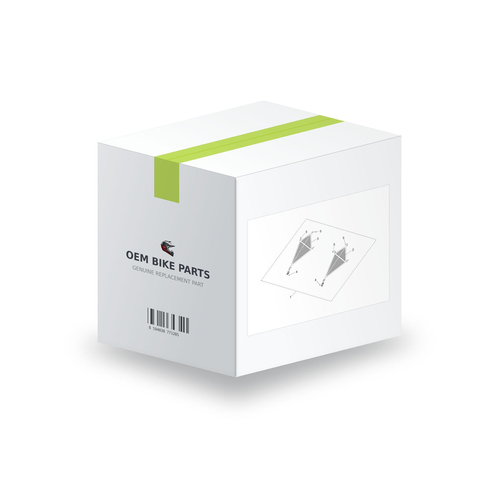 Segway Fugleman UT10 Half Door Upper Mesh Assy - U01R53000001 in branded OEM Bike Parts packaging box