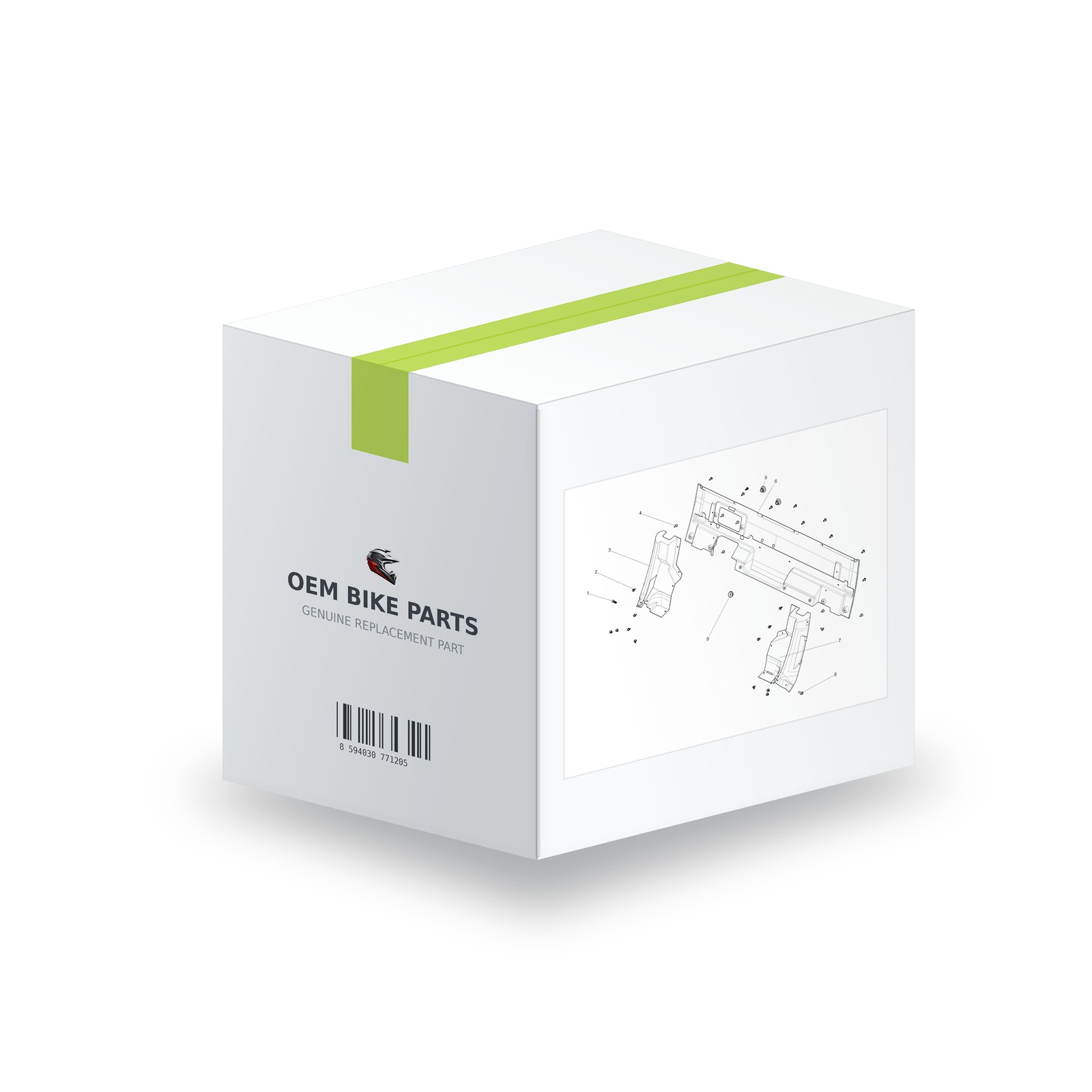 Segway Fugleman UT10 U01 Cockpit Rear Rightr Guard Pp Black - U01H24103001 in branded OEM Bike Parts packaging box