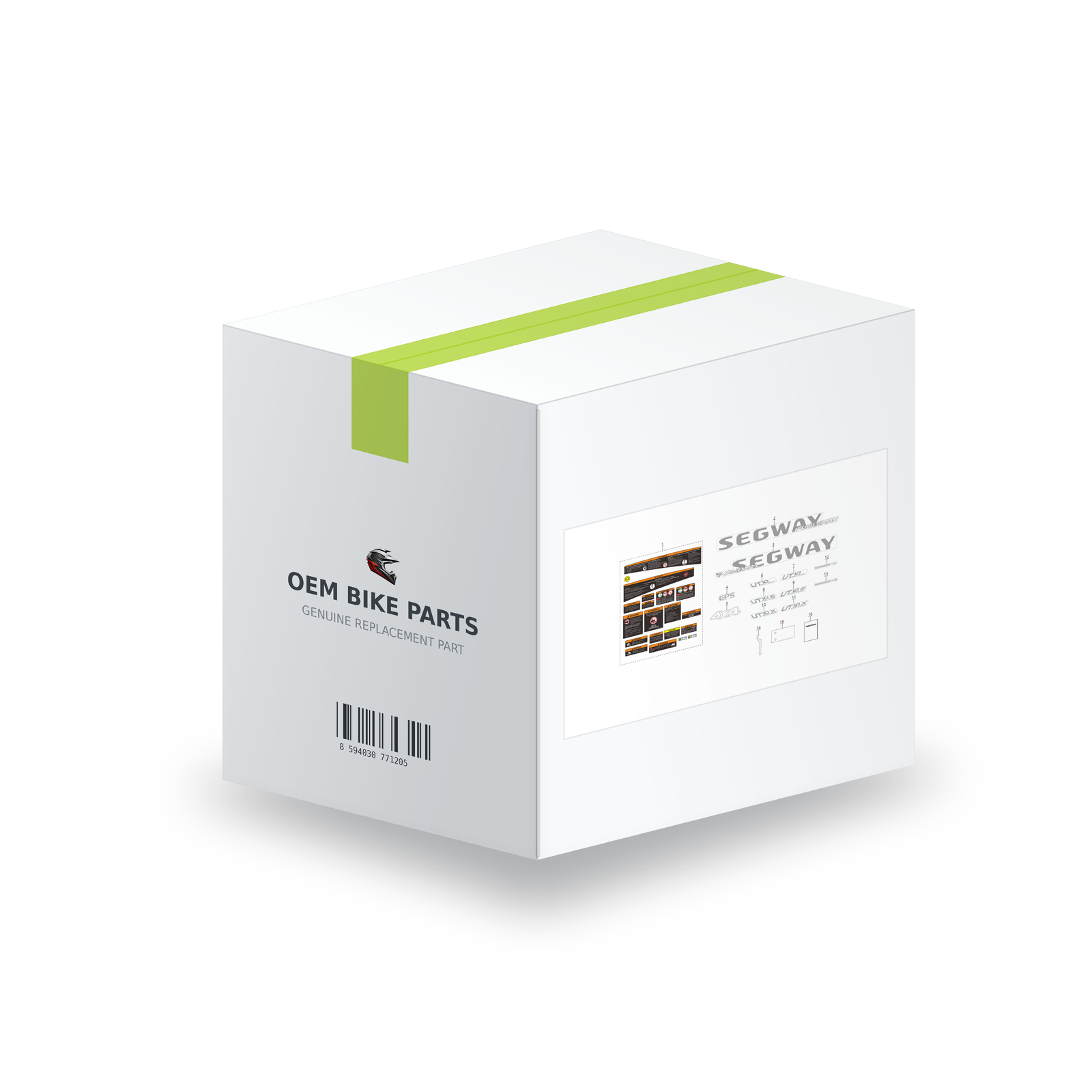 Segway Fugleman UT10 U09 Warning Lable Epa - U09L10000001 in branded OEM Bike Parts packaging box