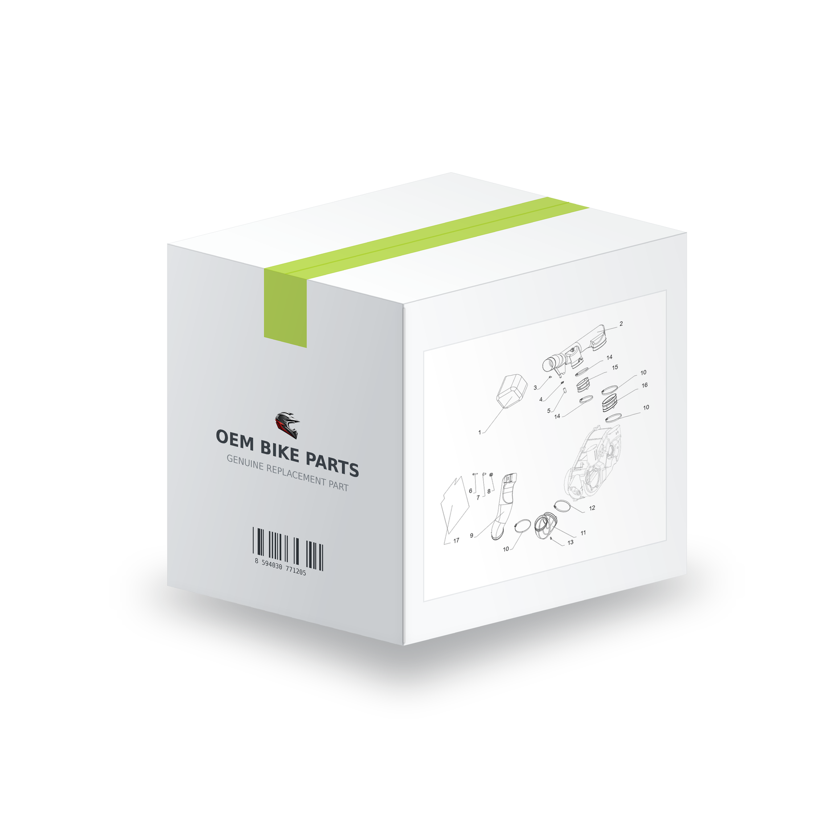 Segway Villain SGW1000F CVT Intake Filter - S05A20805001 in branded OEM Bike Parts packaging box