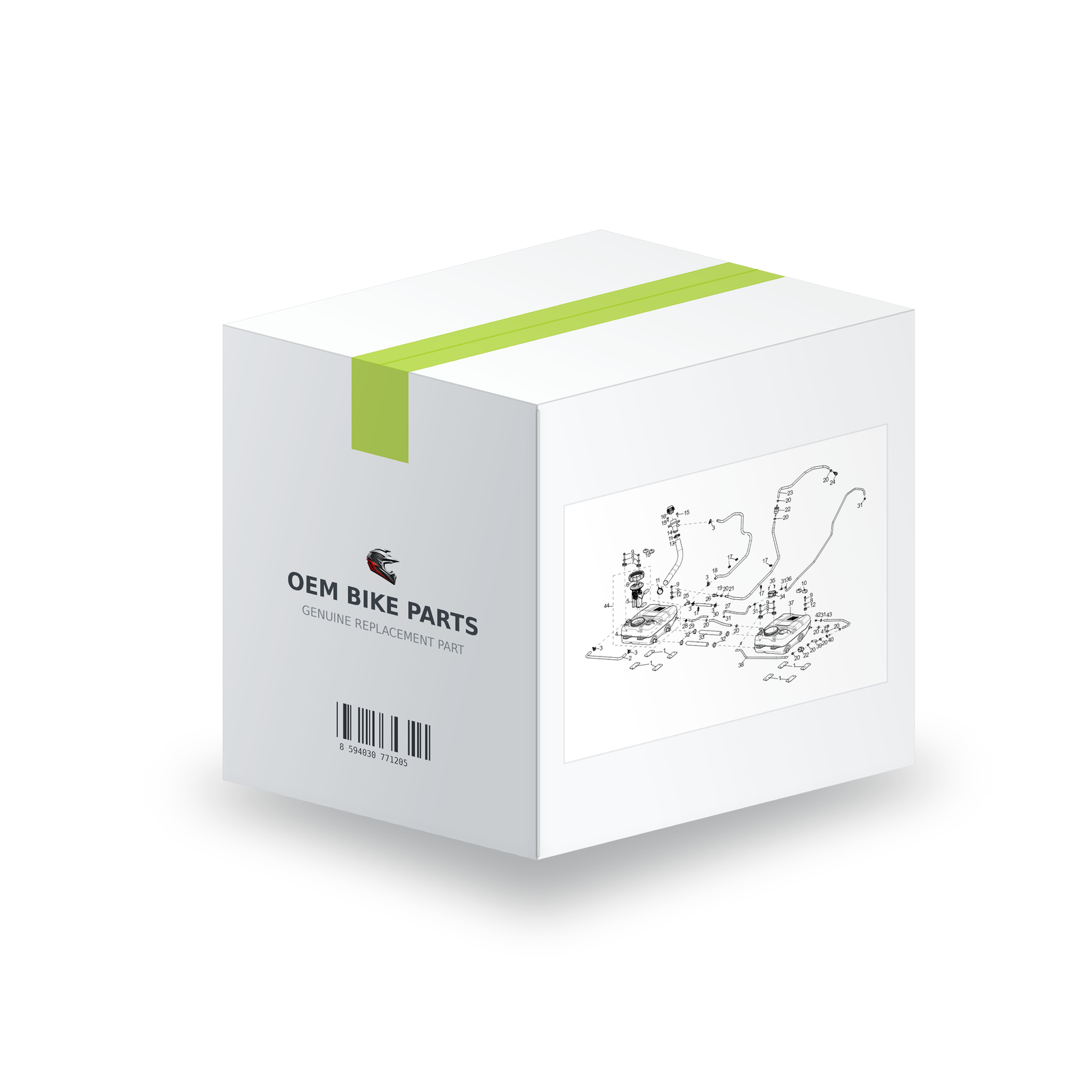 Segway Villain SGW1000F Fuel Tank Protection Pad - S01A50106001 in branded OEM Bike Parts packaging box