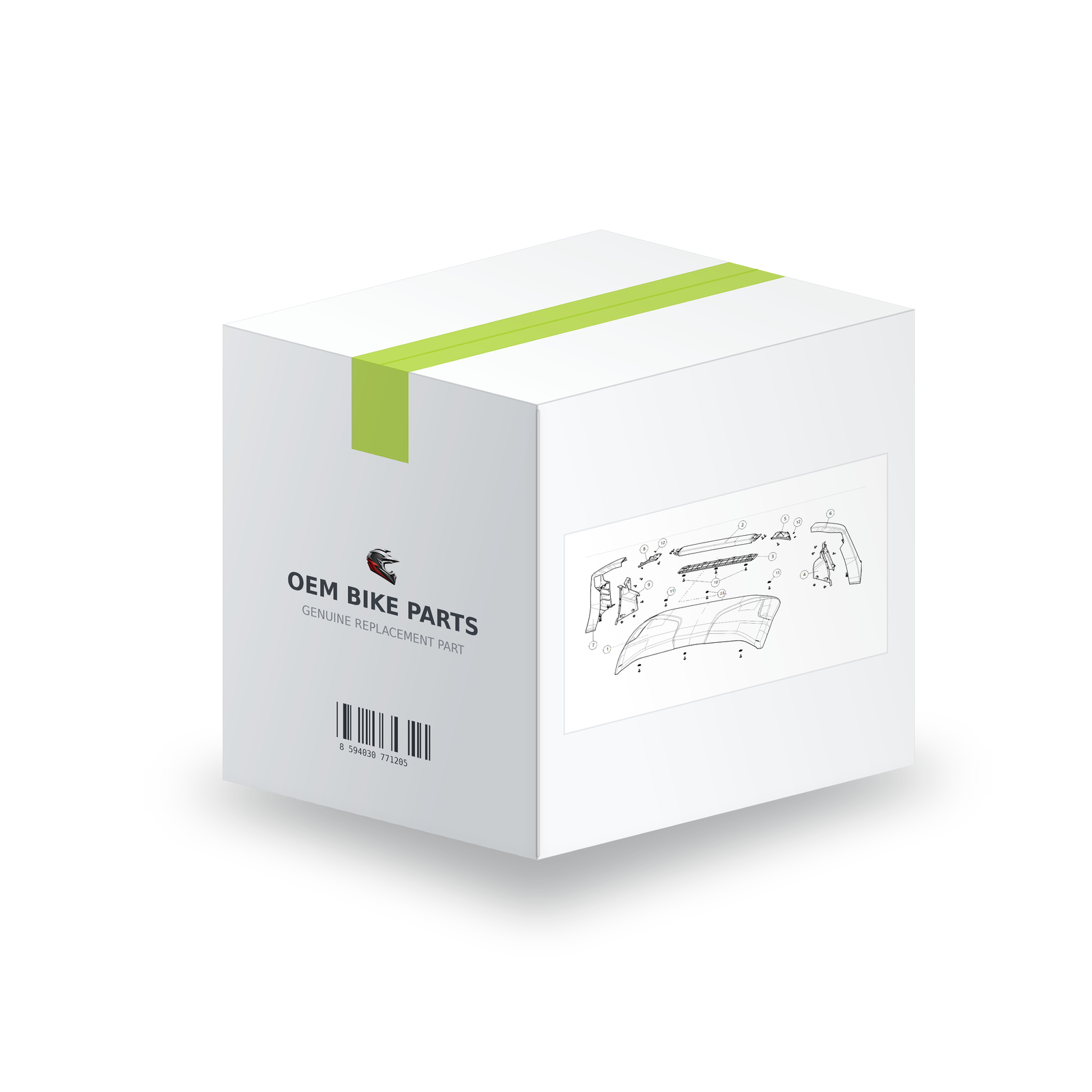 Segway Villain SGW1000F Roof - S01-H173000-0B0-00 in branded OEM Bike Parts packaging box