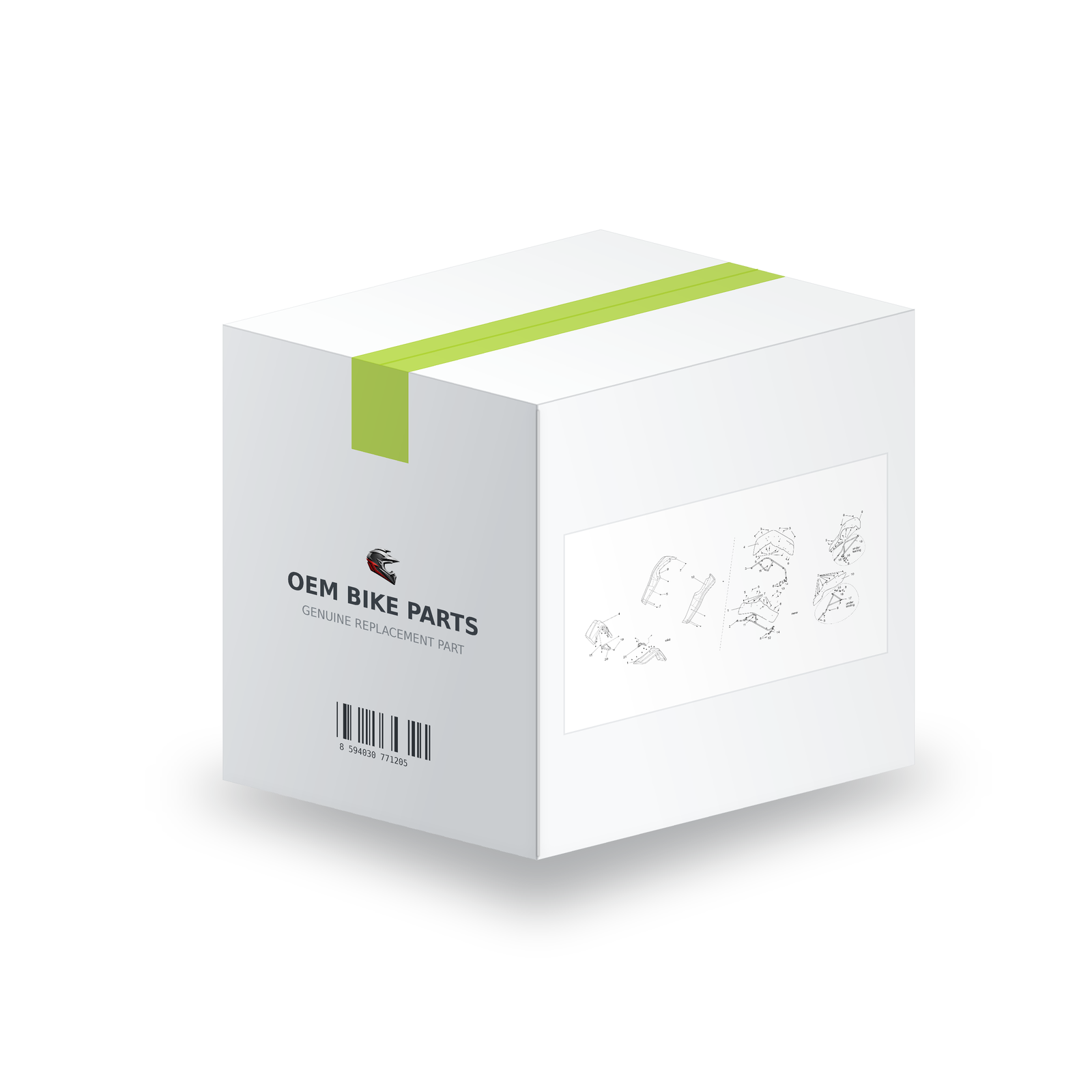 Segway Villain SGW1000F Fl Fender (Narrow) - S05-H113110-0B0-02 in branded OEM Bike Parts packaging box