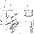 Exploded schematic of Segway Fugleman UT10 EFI System, callout 6 is the ecu (speed limit for t1b)