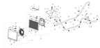 Exploded schematic of Segway Fugleman UT10 2022 Cooling System Assembly, callout 36 is the engine radiator assy (v)