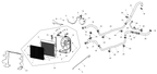 Exploded schematic of Segway Fugleman UT10 Cooling System Assembly 2023, callout 33 is the radiator front baffle