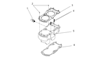 Exploded schematic of Segway Villain SGW1000F Cylinder Sub-assembly, callout 6 is the cylinder gasket