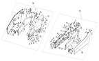 Exploded schematic of Segway Villain SGW1000F Door Combination, callout 19 is the left door panel (grey)