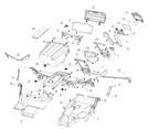 Exploded schematic of Segway Villain SGW1000F Internal Rubber And Plastic Parts, callout 6 is the left lower centre finish panel