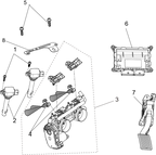 Exploded schematic of Segway Villain SGW1000F EFI System, callout 6 is the ecu (speed limit 60km/h)