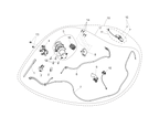 Exploded schematic of Segway Villain SGW1000F Winch Assembly, callout 18 is the 4500 winch assembly (wireless)