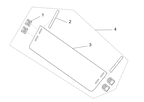 Exploded schematic of Segway Villain SGW1000F Half Windshield Assembly, callout 4 is the half windshield assembly