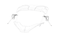 Exploded schematic of Segway Villain SGW1000F Rearview Mirror, callout 1b is the right rearview mirror assembly