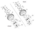 Exploded schematic of Segway Villain SGW1000F 30 Wheel Combination (US 30-INCH Anti-drop), callout 9 is the tire 30x10.00r14_us_wanda